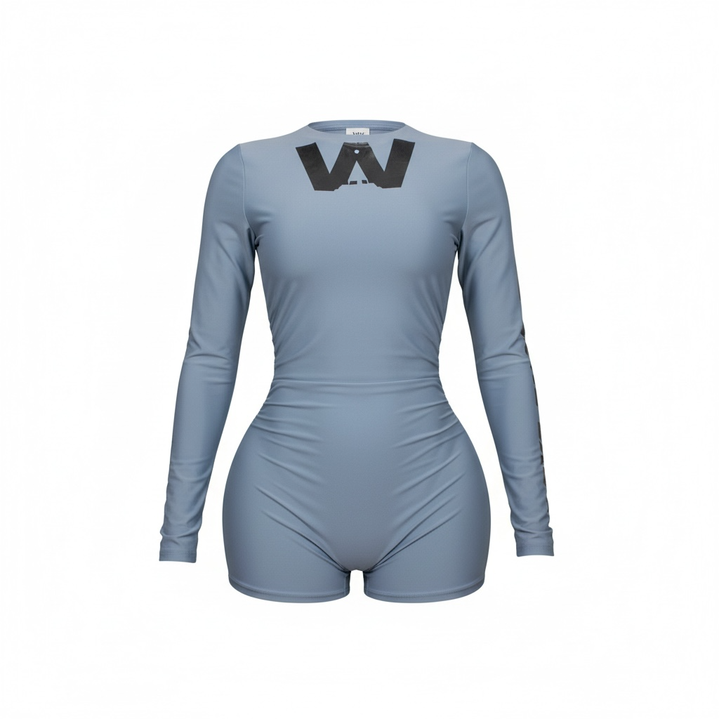 Signature blue Mock-Neck